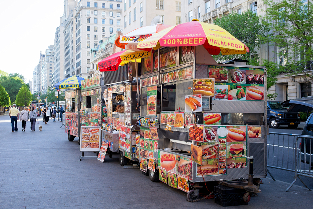 puestos de comida rapida en new york